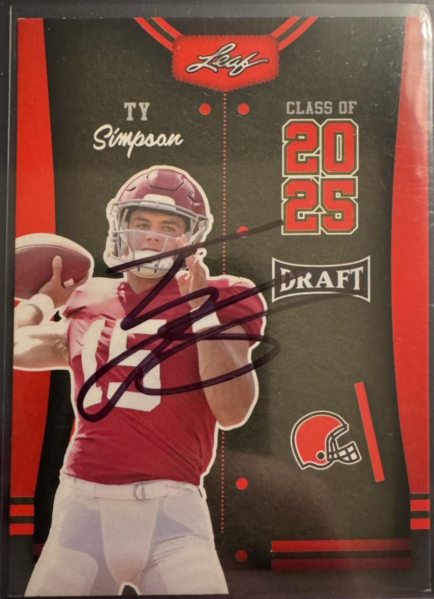 Ty Simpson [Red] #BA-TS2