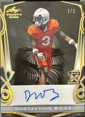 Dontayvion Wicks [Gold Black] #BA-DW3
