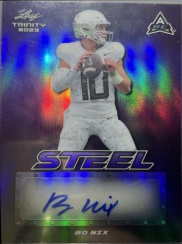 Bo Nix [Purple Steel] #SA-BN1