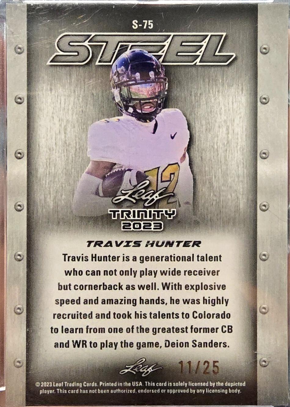 Travis Hunter [Pink Steel] #SA-TH1