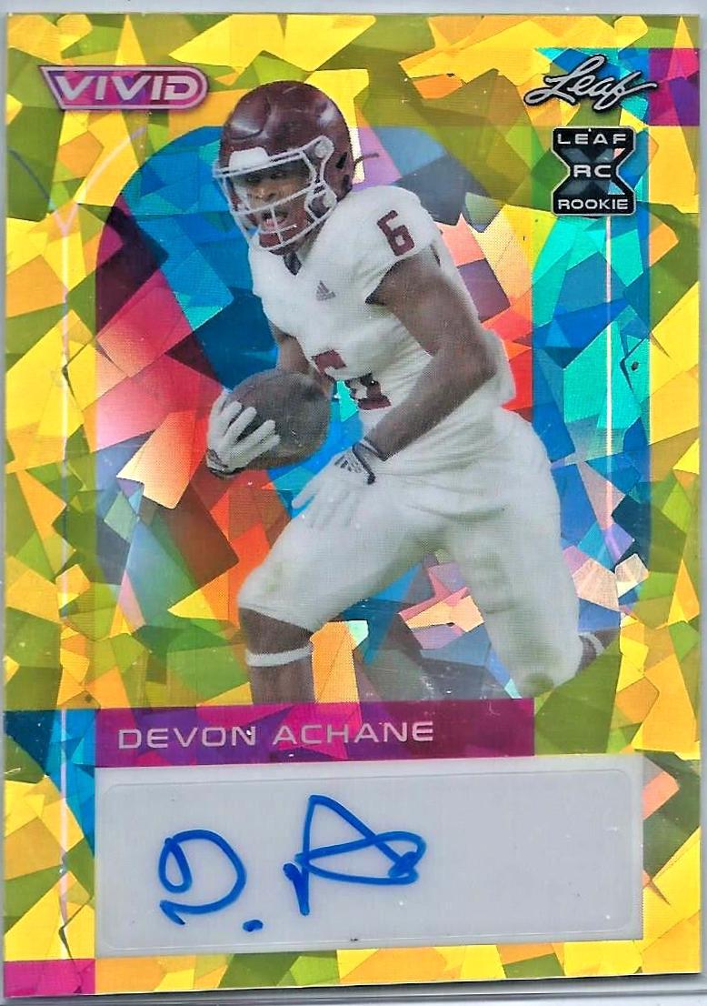 Devon Achane [Crystal Yellow] #BA-DA1