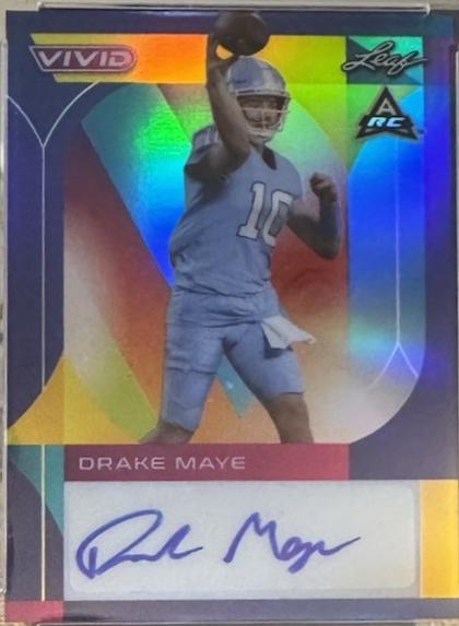 Drake Maye [Prismatic Navy Blue] #BA-DM1