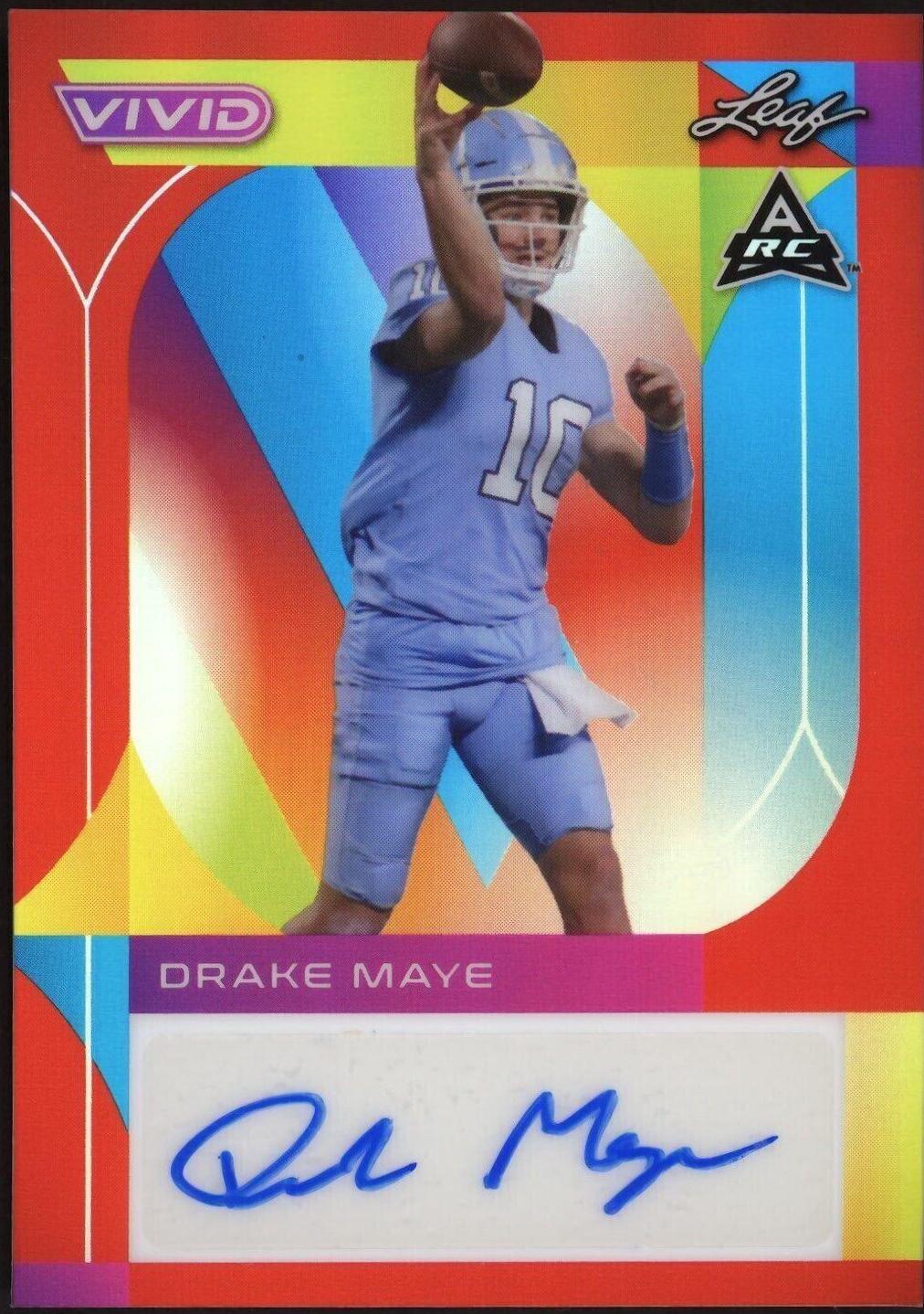 Drake Maye [Prismatic Red] #BA-DM1