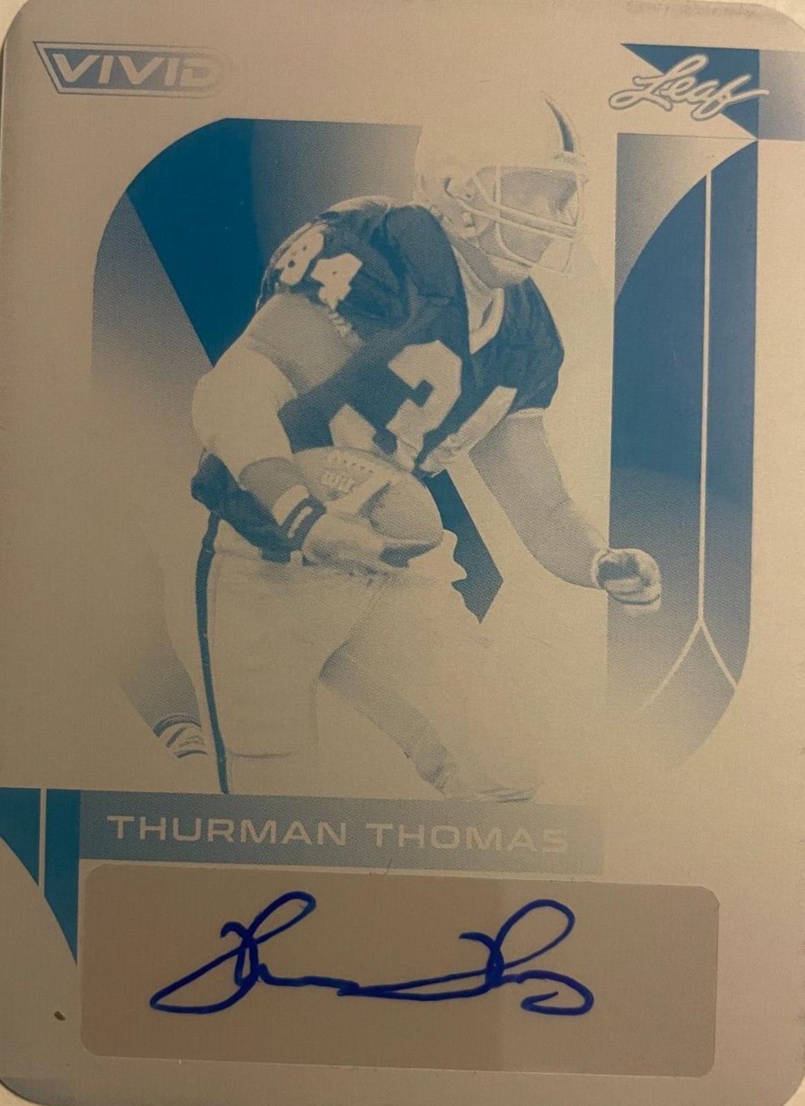 Thurman Thomas [Prismatic Teal] #BA-TT1