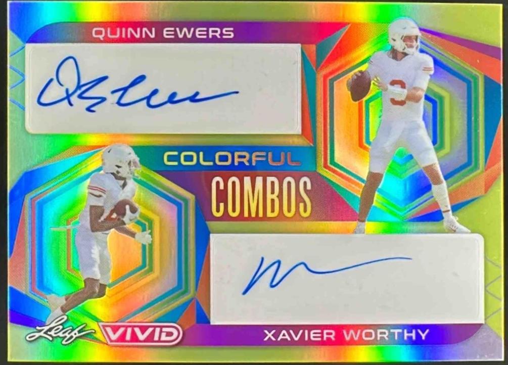 Quinn Ewers, Xavier Worthy [Prismatic Yellow] #CC-39