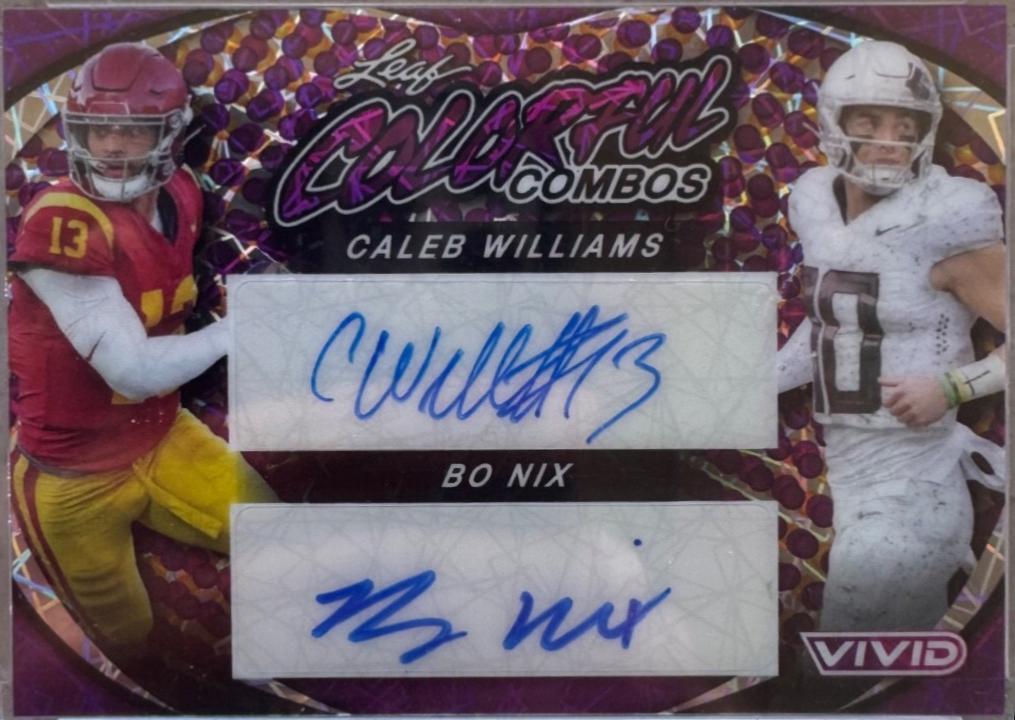 Caleb Williams / Bo Nix [Yellow Laser] #CCD-6