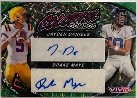 Jayden Daniels / Drake Maye [Green Laser] #CCD-17