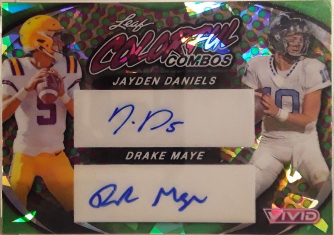 Jayden Daniels / Drake Maye [Green Prismatic] #CCD-17