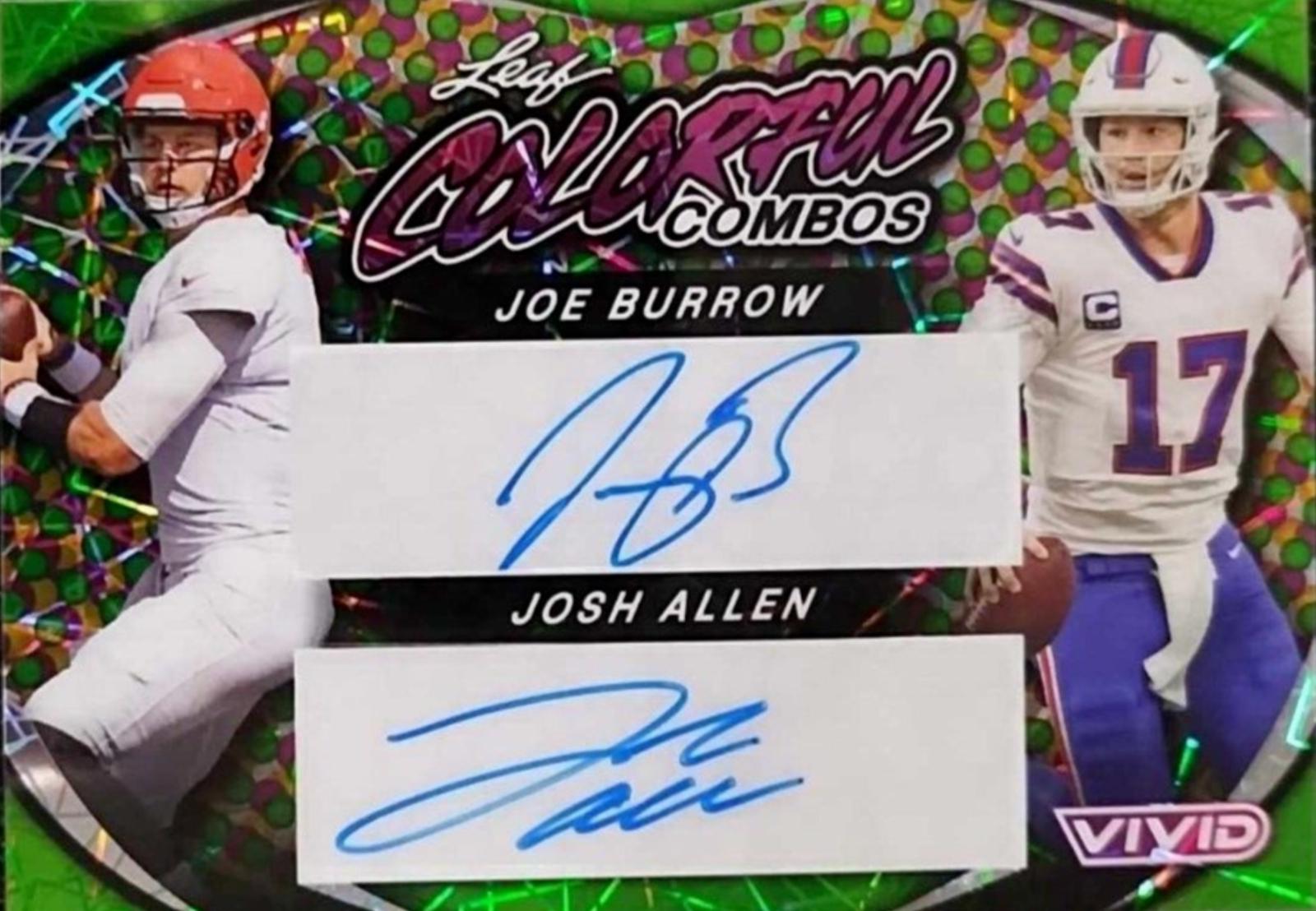 Joe Burrow / Josh Allen [Teal Prismatic] #CCD-20