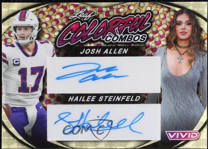 Josh Allen / Hailee Steinfeld [Super Prismatic Gold] #CCD-22