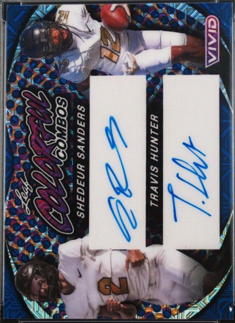 Shedeur Sanders / Travis Hunter [Navy Blue Mojo] #CCD-32
