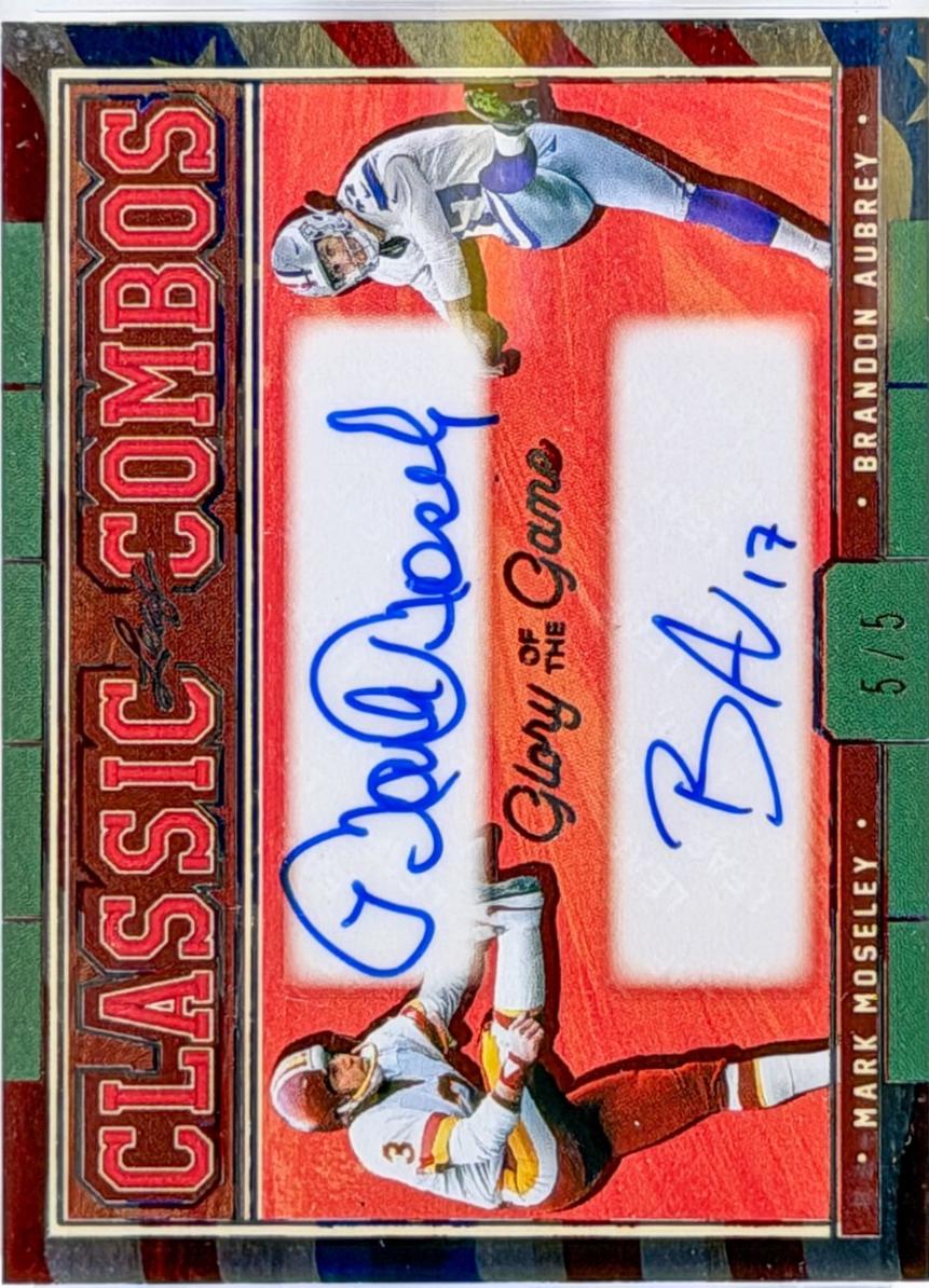 Mark Moseley / Brandon Aubrey [USA Flag Foil] #CC-12