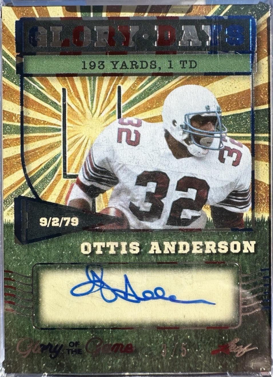 Ottis Anderson [USA Flag Foil] #GD-OA1