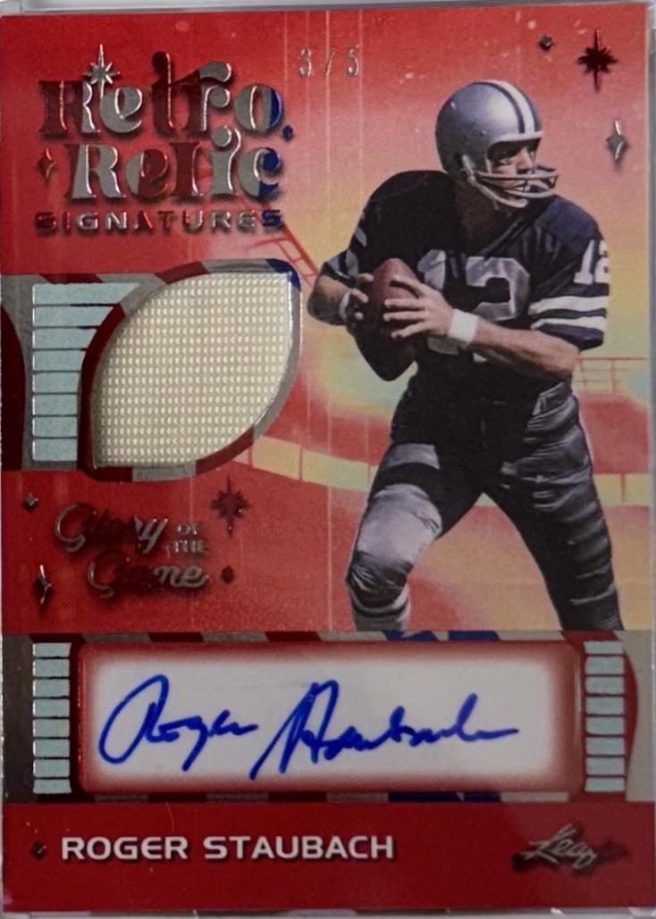 Roger Staubach [USA Flag Foil] #RS-RS1