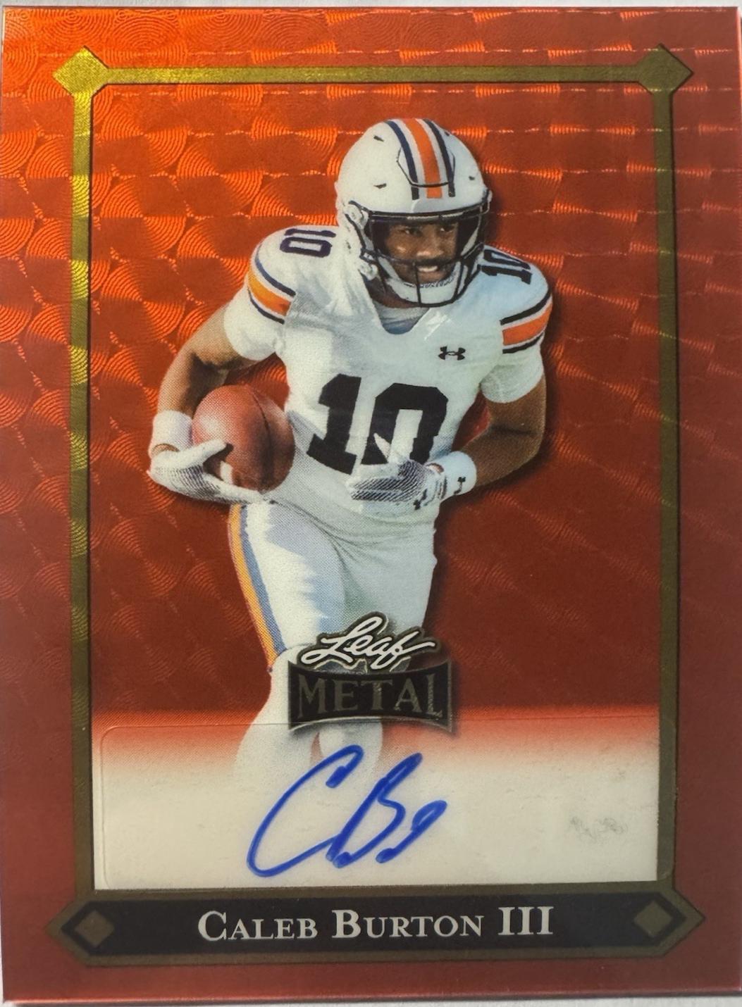 Caleb Burton III [Prismatic Gold Auto] #92L-CB1