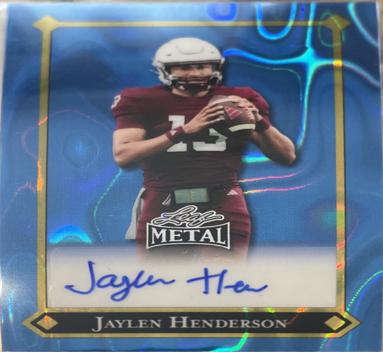 Jaylen Henderson [Lava Blue Auto] #92L-JH2