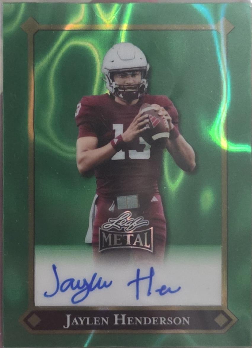Jaylen Henderson [Prismatic Green Auto] #92L-JH2