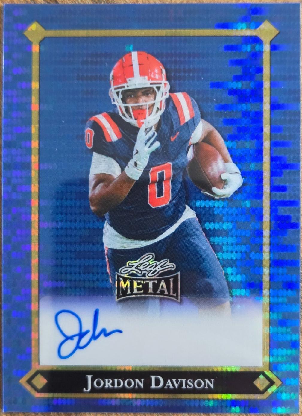Jordon Davison [Pulsar Blue Auto] #92L-JD2