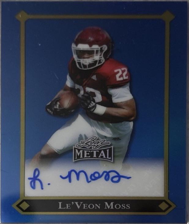 Le'Veon Moss [Prismatic Blue Auto] #92L-LVM