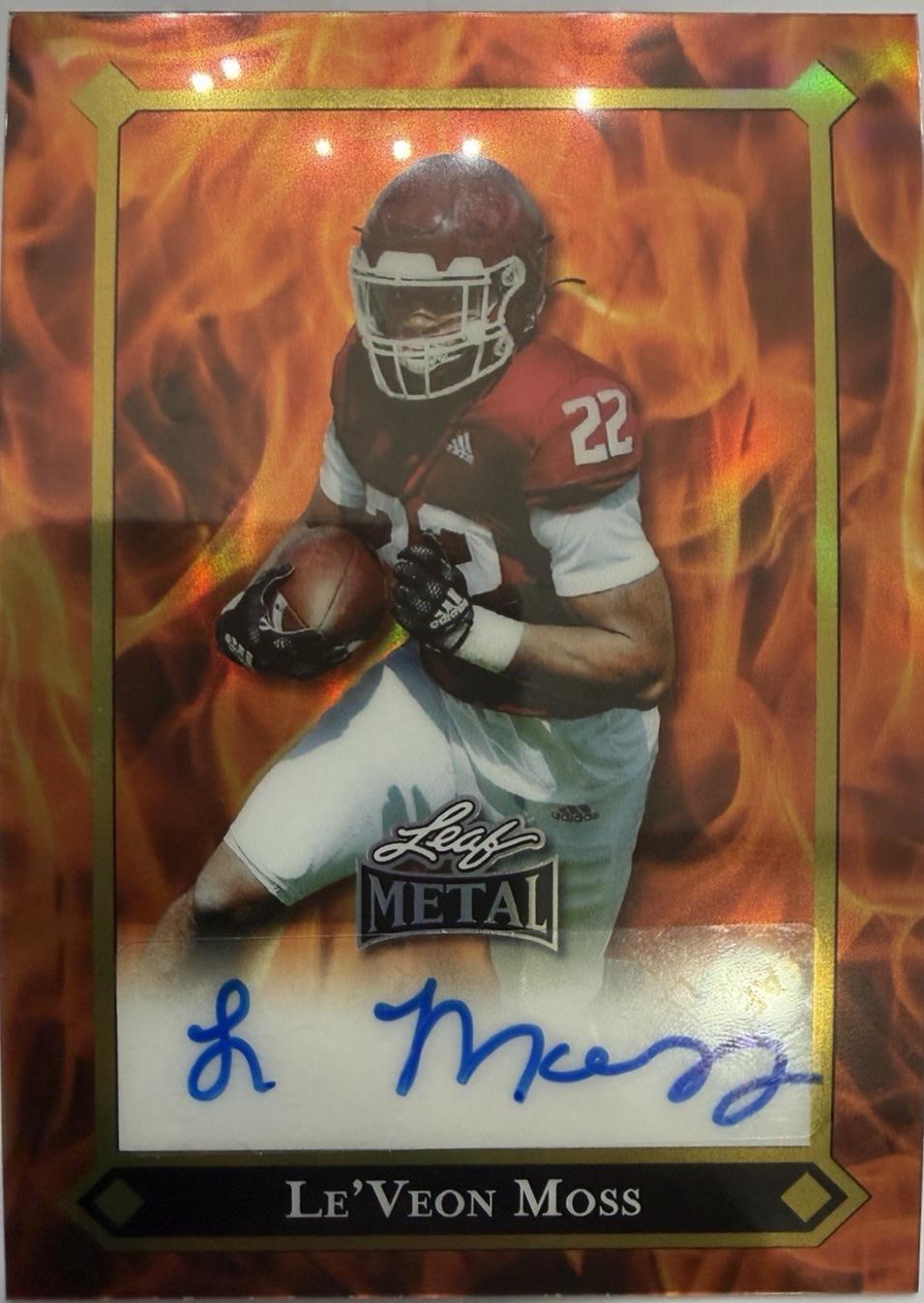 Le'Veon Moss [Prismatic Gold Auto] #92L-LVM