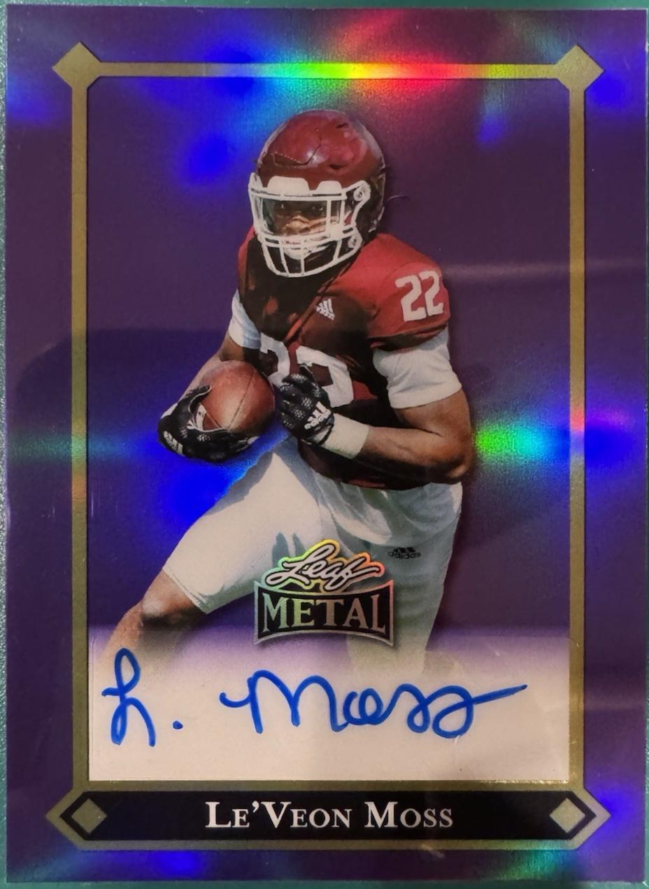 Le'Veon Moss [Prismatic Purple Auto] #92L-LVM