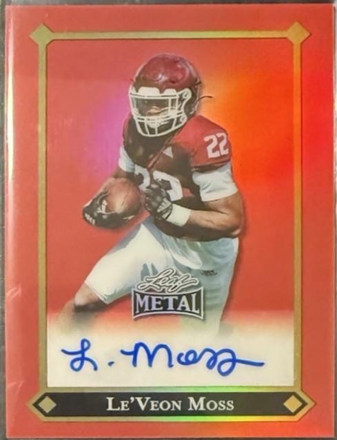 Le'Veon Moss [Prismatic Red Auto] #92L-LVM
