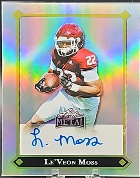 Le'Veon Moss [Prismatic Silver Auto] #92L-LVM