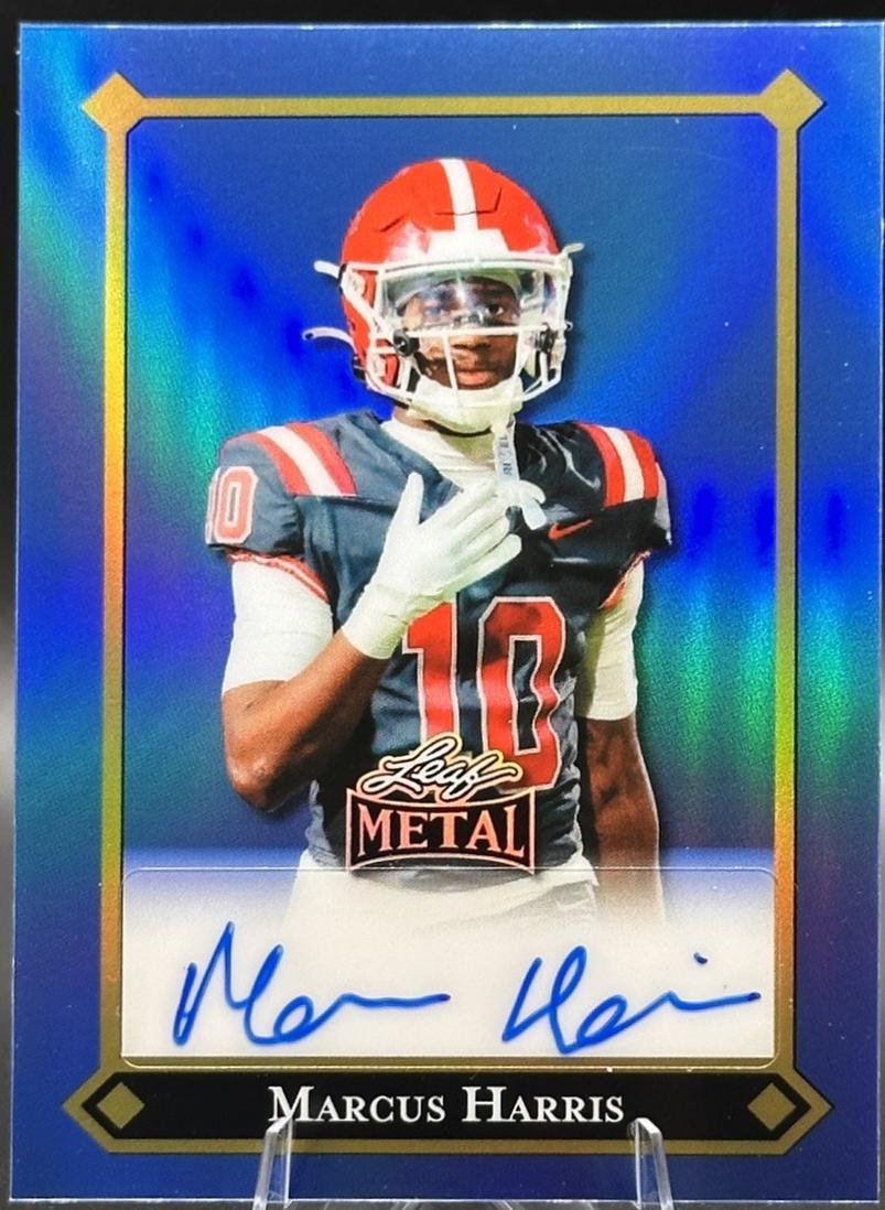 Marcus Harris [Prismatic Blue Auto] #92L-MH1