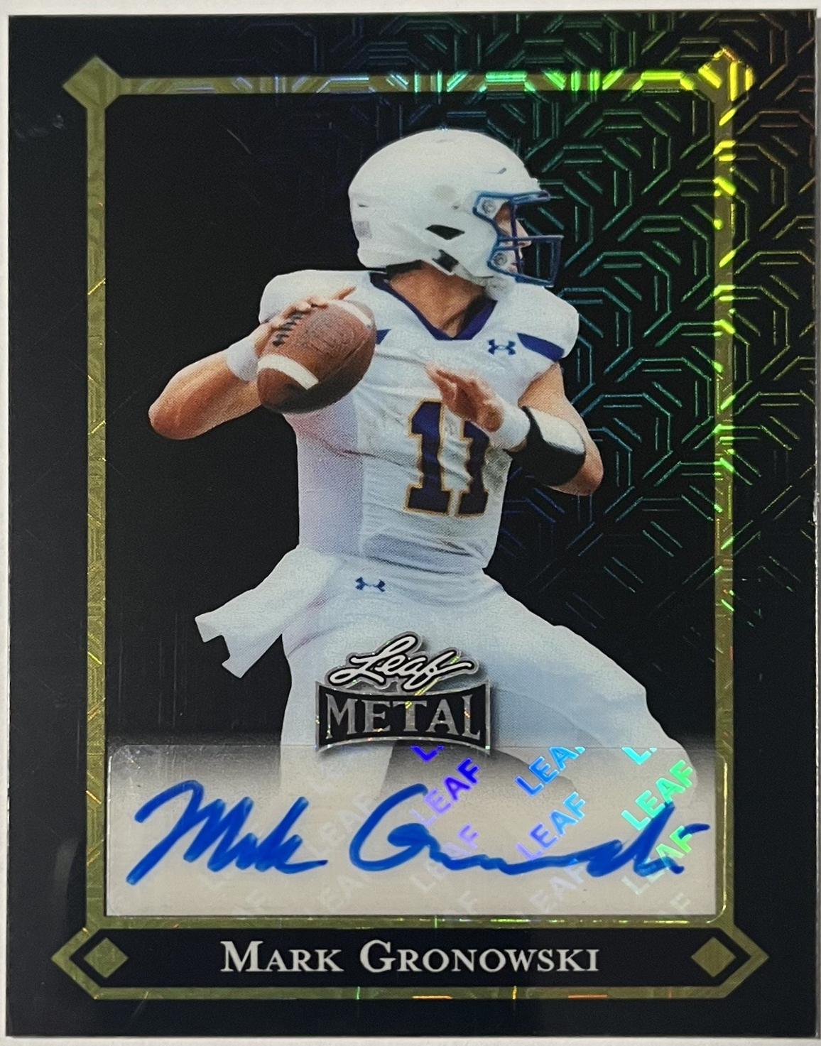 Mark Gronowski [Mojo Black Auto] #92L-MG1