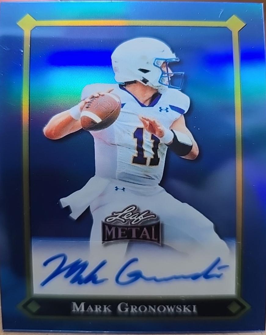 Mark Gronowski [Prismatic Blue Auto] #92L-MG1
