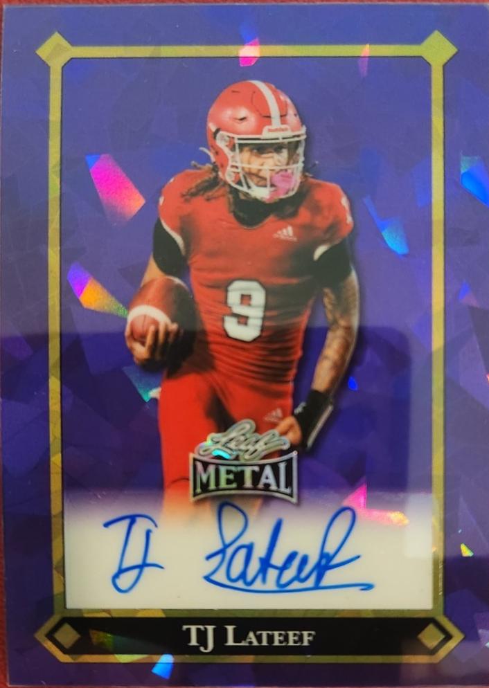 TJ Lateef [Crystal Purple Auto] #92L-TJL