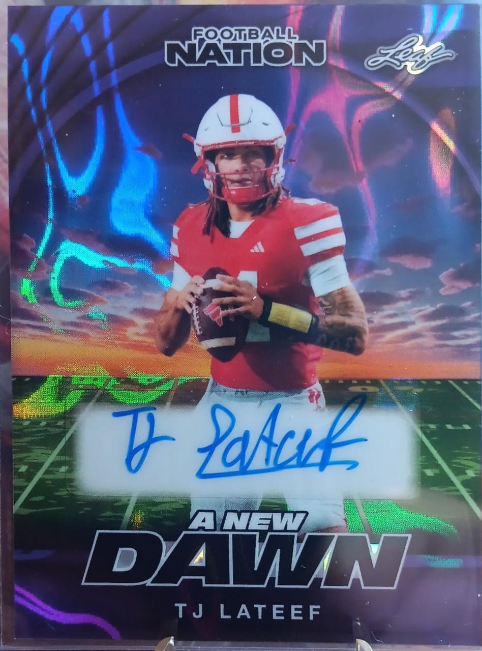 TJ Lateef [Prismatic Purple Auto] #92L-TJL