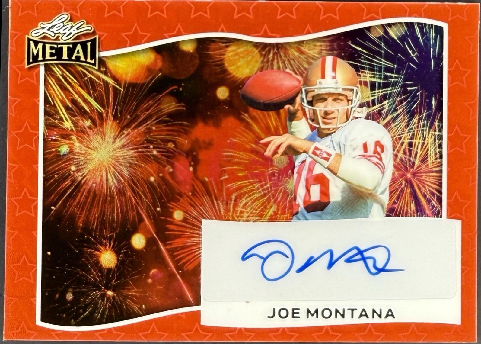Joe Montana [Crystal Red, White, and Blue] #BA-JM2
