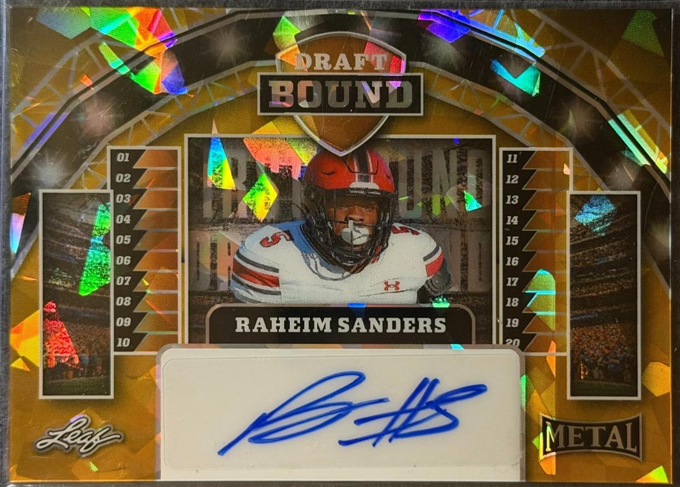 Raheim Sanders [Crystal Gold] #DB-RS1