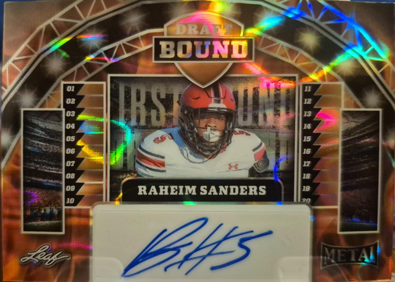 Raheim Sanders [Prismatic Galaxy] #DB-RS1