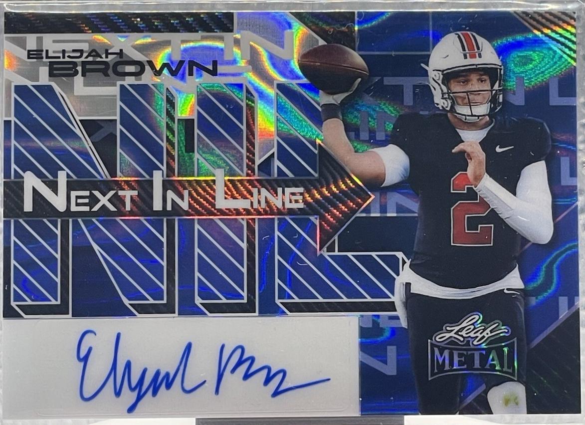 Elijah Brown [Prismatic Silver] #NL-EB1