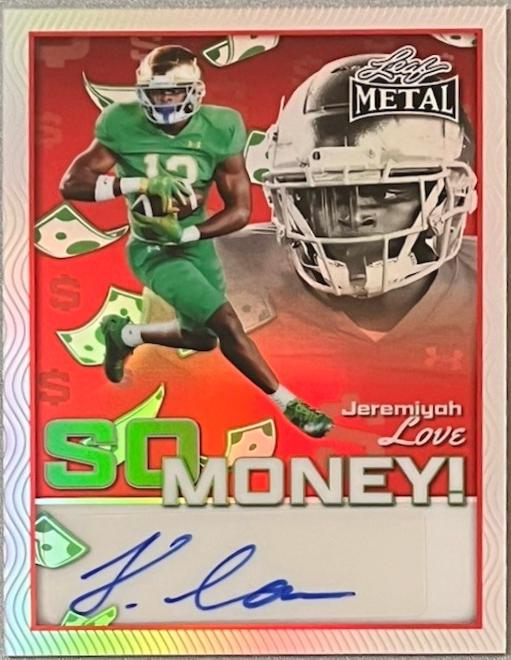 Jeremiyah Love [Prismatic Red] #SM-JL1