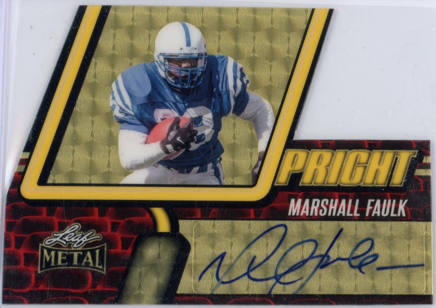Marshall Faulk [Super Prismatic Gold] #UA-MF1