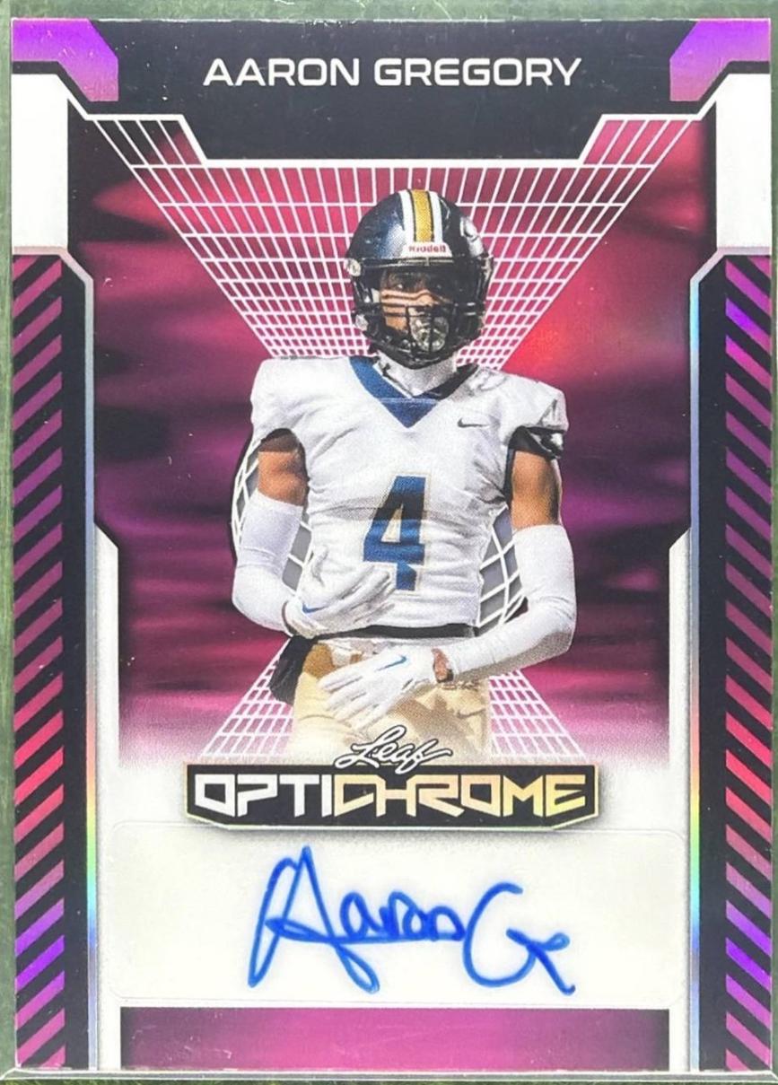 Aaron Gregory [Pink Prismatic] #BA-AG1