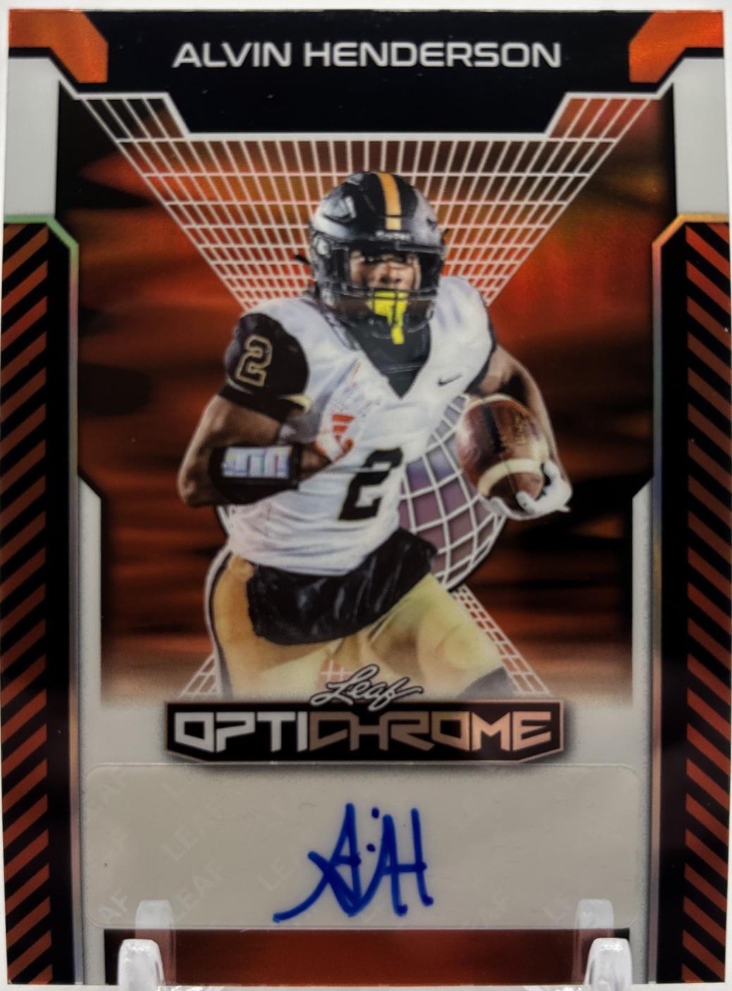 Alvin Henderson [Orange Prismatic] #BA-AH1