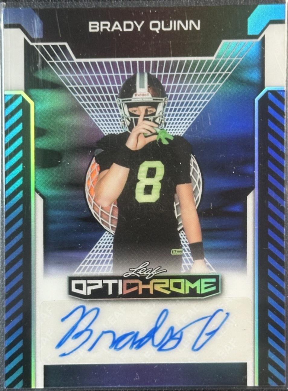 Brady Quinn [Blue Prismatic] #BA-BQ1