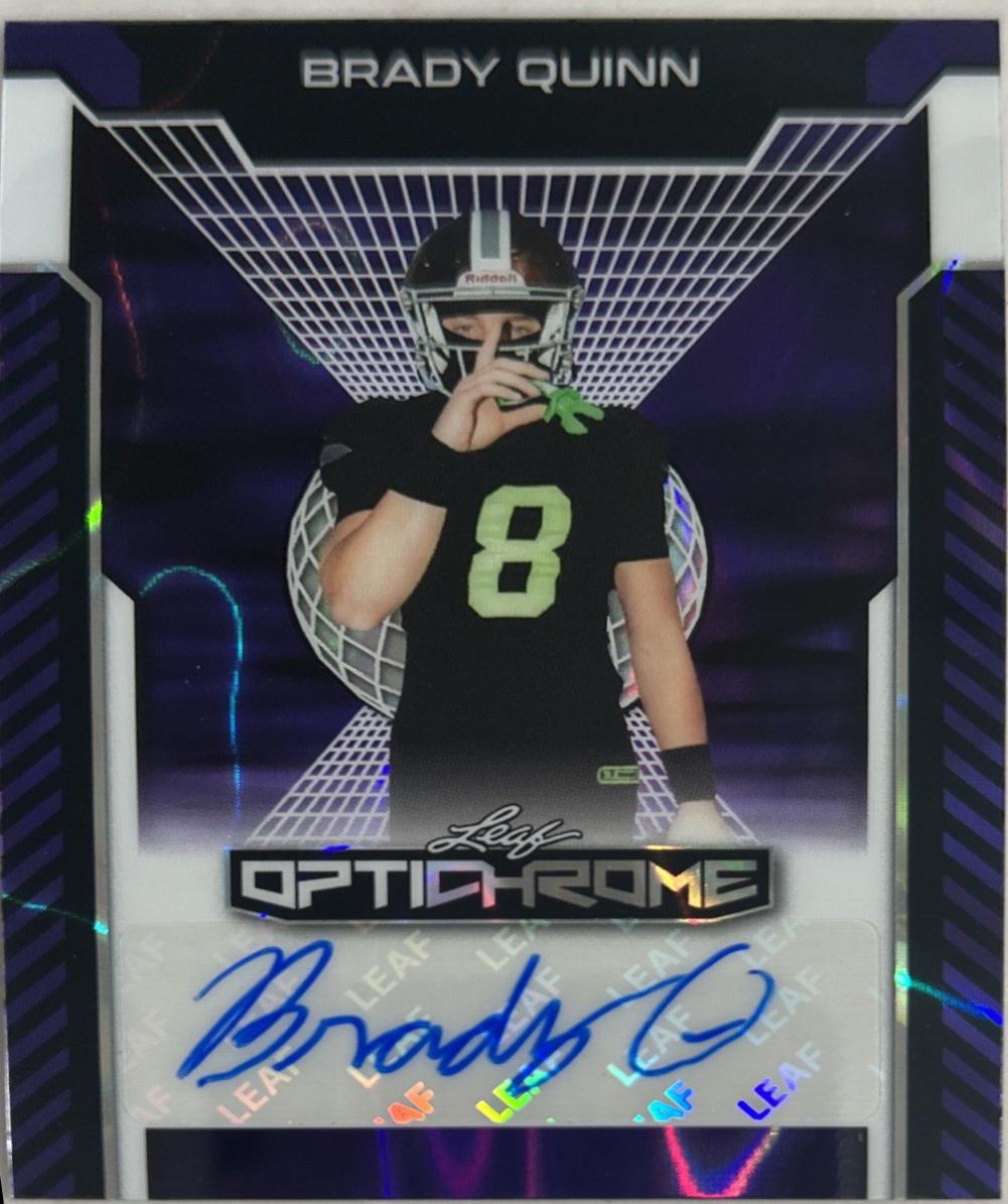 Brady Quinn [Purple Prismatic] #BA-BQ1