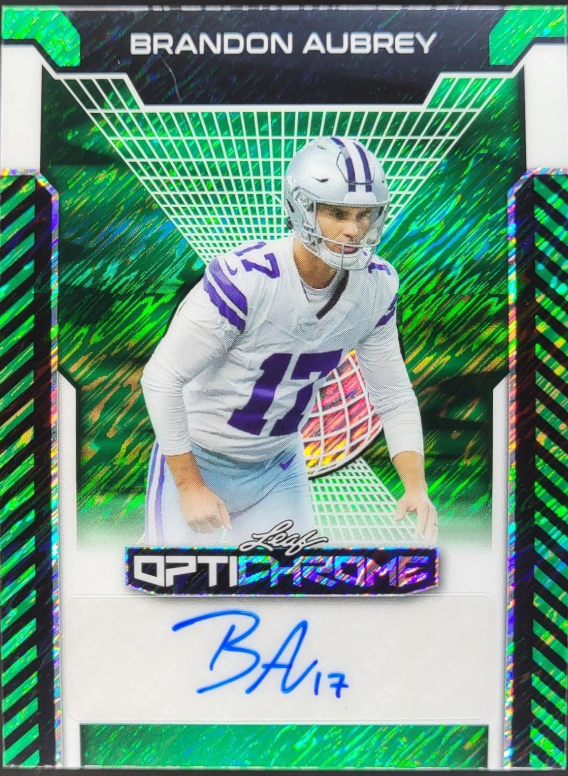 Brandon Aubrey [Green Shimmer] #BA-BA2