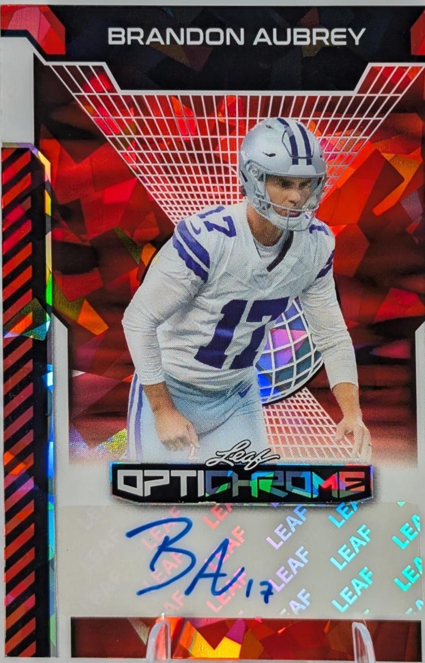 Brandon Aubrey [Red Prismatic] #BA-BA2