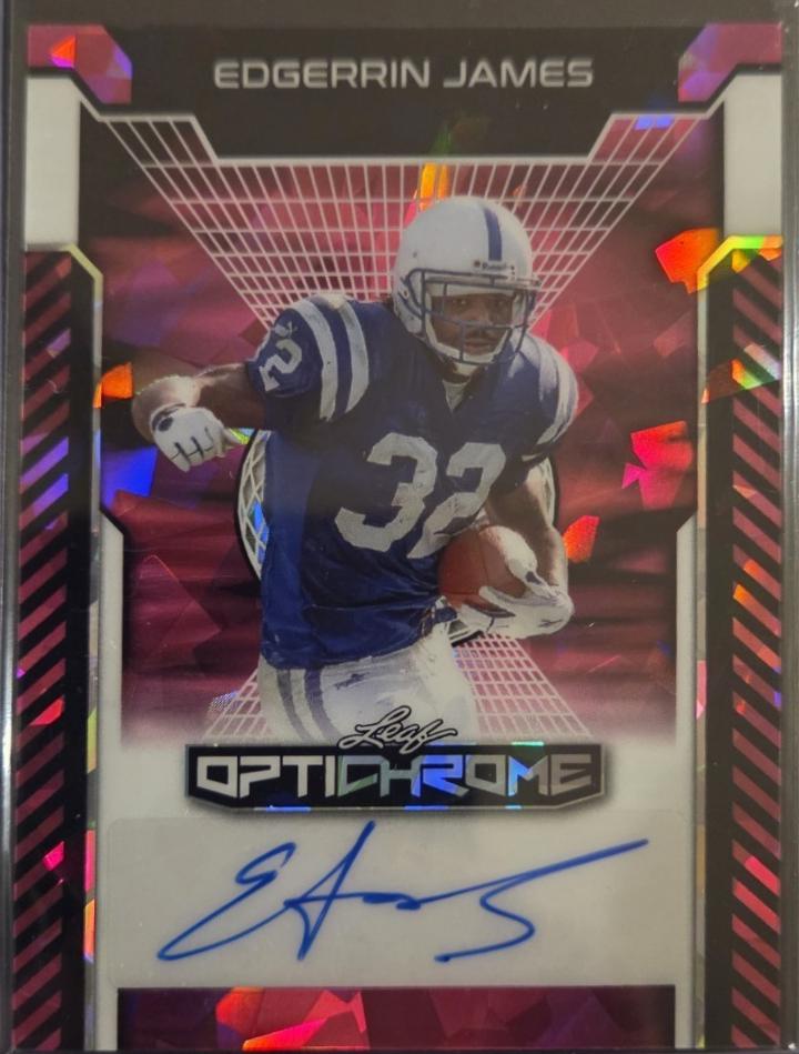 Edgerrin James [Pink Prismatic] #BA-EJ1