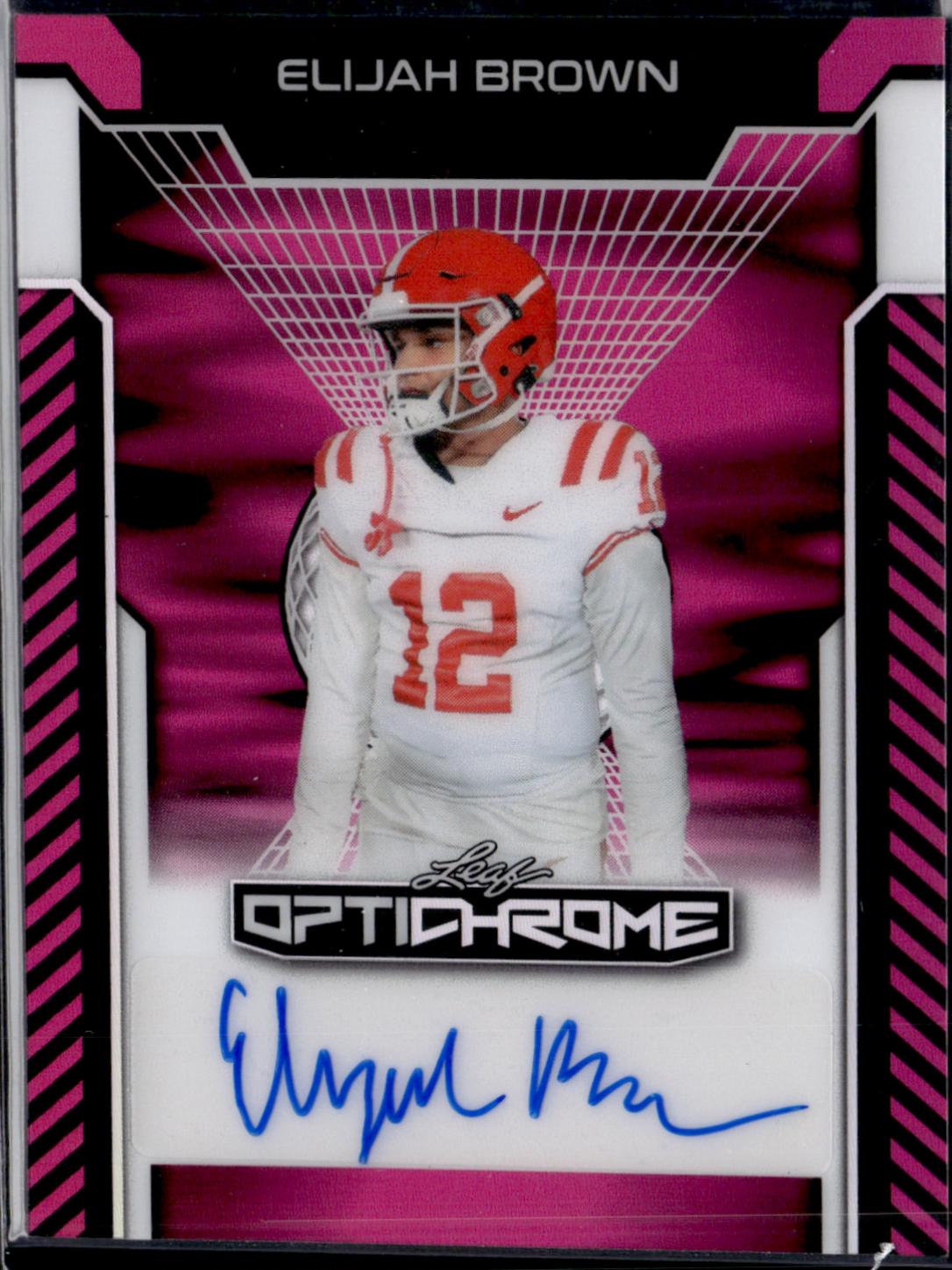Elijah Brown [Pink Prismatic] #BA-EB1