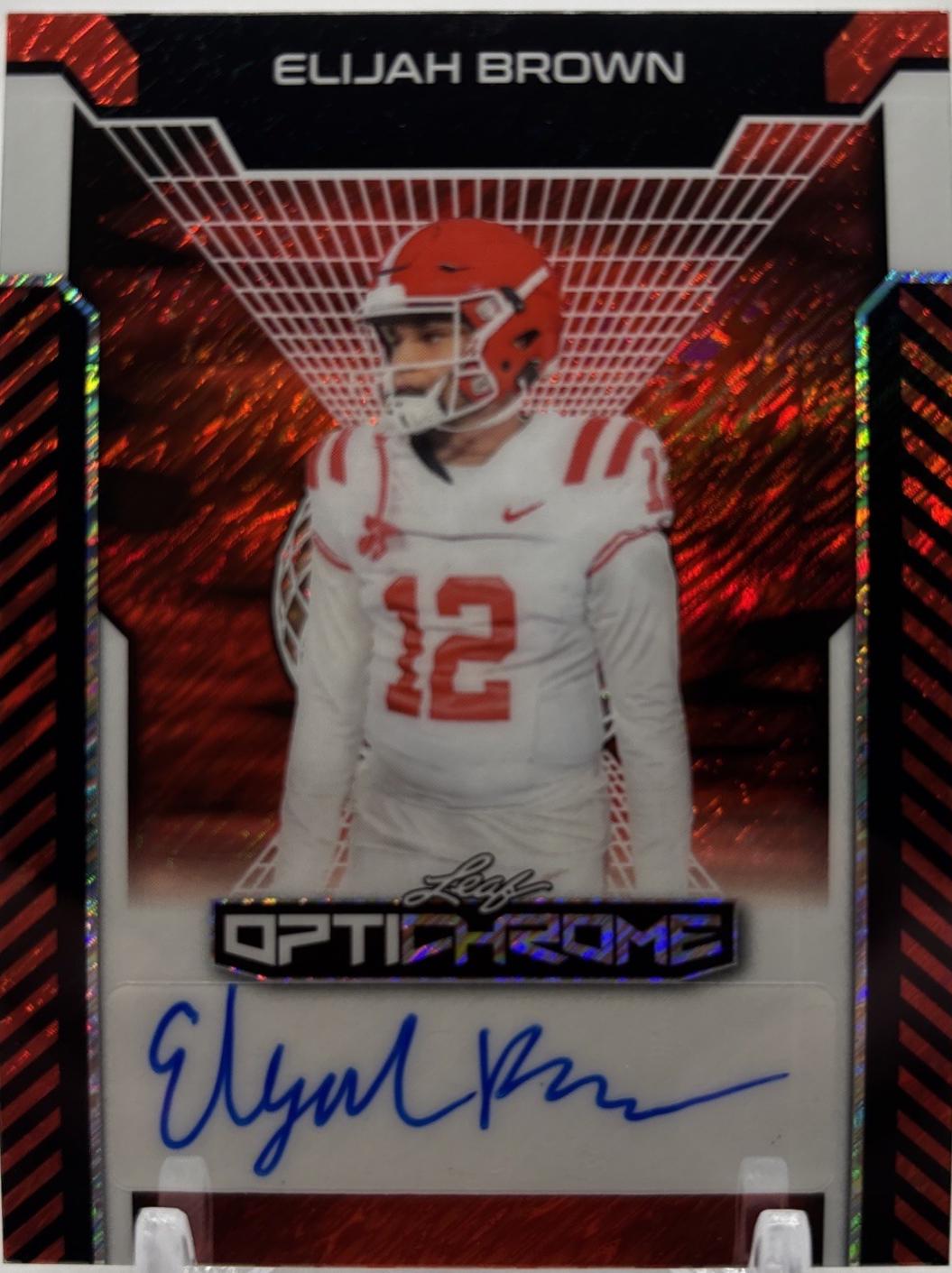 Elijah Brown [Red Prismatic] #BA-EB1