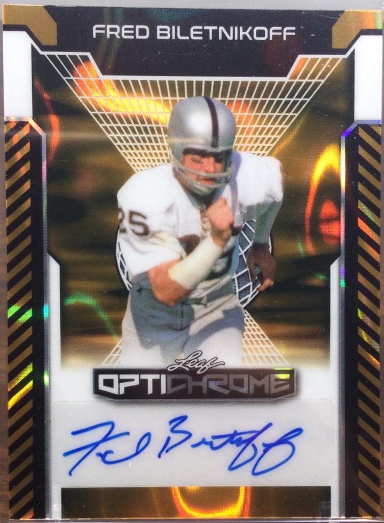 Fred Biletnikoff [Gold Prismatic] #BA-FB1