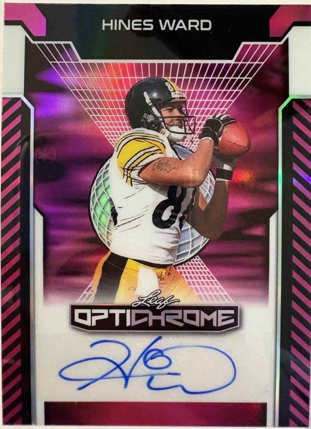 Hines Ward [Pink Prismatic] #BA-HW1