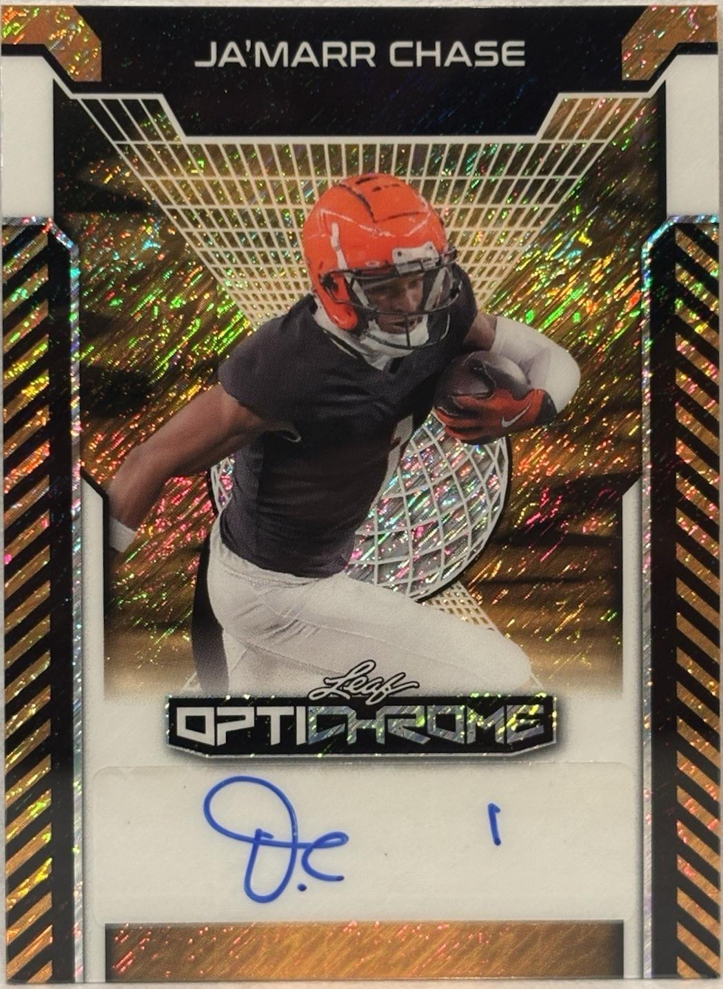 Ja'Marr Chase [Orange Shimmer] #BA-JMC1